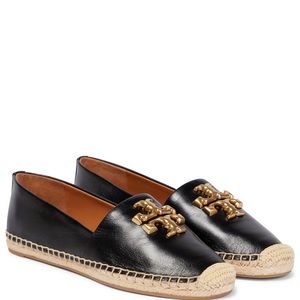 New Black Tory Burch ELEANOR ESPADRILLE Size 9- $350